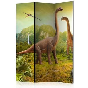 Paraván Dinosaurs Dekorhome 135x172 cm (3-dílný) obraz