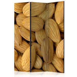 Paraván Tasty almonds Dekorhome 135x172 cm (3-dílný) obraz