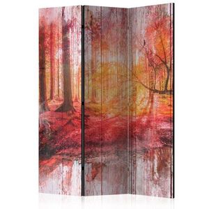 Paraván Autumnal Forest Dekorhome 135x172 cm (3-dílný) obraz
