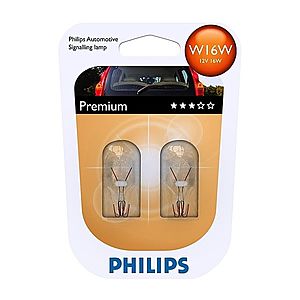 Philips SADA 2x Autožárovka Philips VISION 12067B2 W16W W2, 1x9, 5d/16W/12V obraz