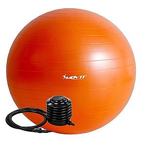 MOVIT 54115 Gymnastický míč s pumpou - 75 cm - oranžová obraz