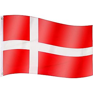 Tuin 60921 Vlajka Dánsko - 120 cm x 80 cm obraz