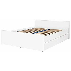 MARIDEX Dvoulůžková postel CRYSTAL 140x200, bílá 150x70, 5x203 bílá obraz