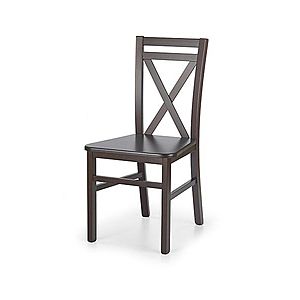 Dřevěná židle DARIUSZ Halmar tmavý ořech obraz
