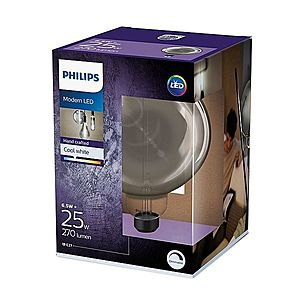 Philips LED Stmívatelná žárovka SMOKY VINTAGE Philips G200 E27/6, 5W/230V 4000K obraz