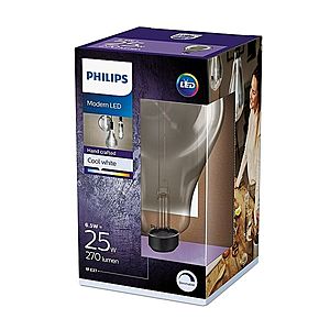 Philips 8718696815106 Vintage LED žárovka E27 A160 6, 5W 270lm 4000K stmívatelná, smokyD Denní bílá obraz