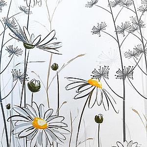 Sprchový zavěs 120x200 W08441 Flower Daisy obraz