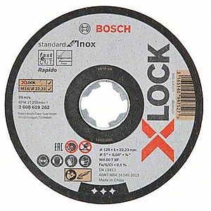 Řezné kotouče X-LOCK Inox 125x1x22, 33mm (10KS) obraz