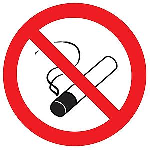 Zákaz kouření - symbol obraz
