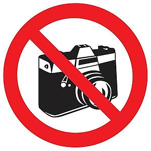 Zákaz fotografování - symbol obraz