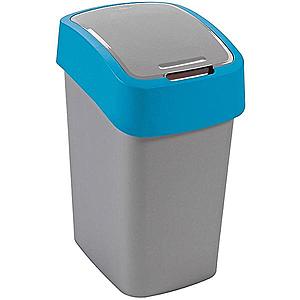 Odpadkový koš flip bin 10l 217816 stříbrno/modr. obraz