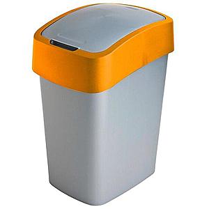 Odpadkový koš flip bin 25l 190169 stříbrno/oranž. obraz