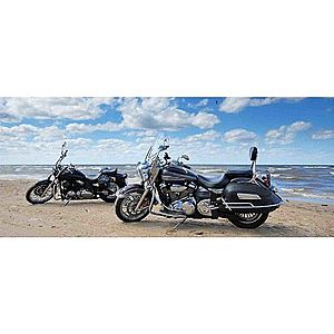 Dekor skleněný - motocykly na pláži 20/50 obraz