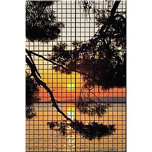 Dekor skleněná mozaika - západ slunce 90/60 obraz