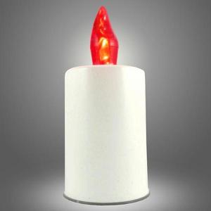 LED svíčka - červená plamen obraz