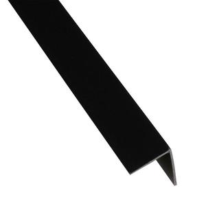 Rohový Profil Samolepící PVC Černý Mat 19, 5x19, 5x1000 obraz