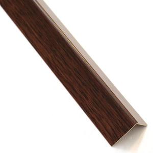 Rohový Profil Samolepící PVC Tmavé Dřevo 19, 5x19, 5x1000 obraz