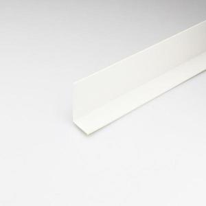 Rohový Profil PVC Bílý Satén 10x10x2000 obraz