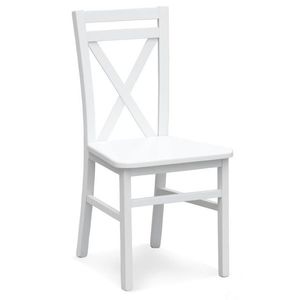 Dřevěná židle DARIUSZ Bílá, Dřevěná židle DARIUSZ Bílá obraz