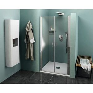 POLYSAN ZOOM sprchové dveře dvojkřídlé 800, čiré sklo ZL1780 obraz