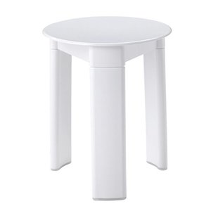 Aqualine TRIO koupelnová stolička, průměr 33x40 cm, bílá 2072 obraz