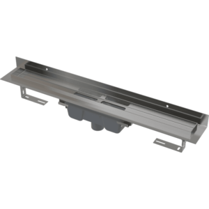 Alcadrain Podlahový žlab s okrajem pro plný rošt a s pevným límcem ke stěně, svislý odtok APZ1016-850 APZ1016-850 obraz
