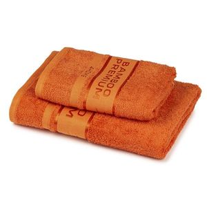 4Home Sada Bamboo Premium osuška a ručník oranžová, 70 x 140 cm, 50 x 100 cm obraz