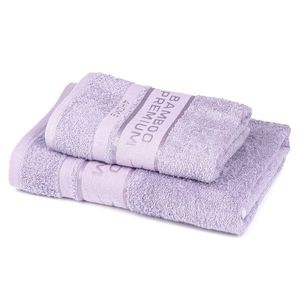 4Home Sada Bamboo Premium osuška a ručník světle fialová, 70 x 140 cm, 50 x 100 cm obraz