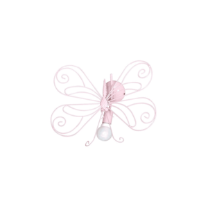 Dětské nástěnné svítidlo Motýl 1xE27/60W růžová obraz