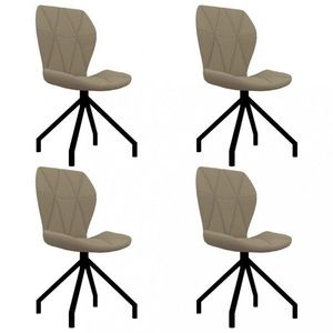 Jídelní židle 4 ks umělá kůže Dekorhome Cappuccino obraz