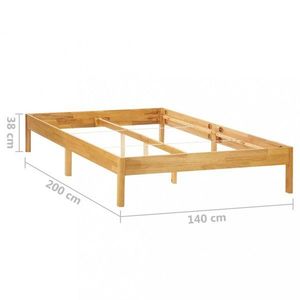 Futonová postel masivní dřevo Dekorhome 100 x 200 cm obraz