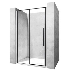 Rea Průhledné sprchové dveře 900x1950 Solar Black K6319 obraz