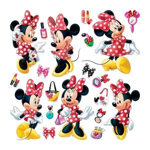Samolepicí dekorace Minnie Mouse, 30 x 30 cm obraz