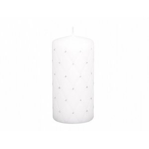 Dekorativní svíčka Florencia bílá, 14 cm obraz