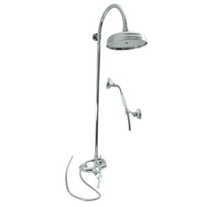 SLEZAK-RAV Vodovodní baterie sprchová LABE s hlavovou a ruční sprchou, Barva: chrom, Rozměr: 150 mm L081.5/3 obraz