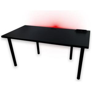 Psací Stůl Pro Hráča 160cm Model 3 Černá Horní obraz