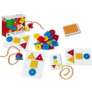 Tvary, barvy, paměť společenská hra naučná v krabici 20x18x5cm obraz