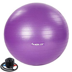 MOVIT Gymnastický míč s nožní pumpou, 75 cm, fialový obraz