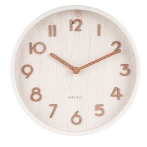 Karlsson 5808WH Designové nástěnné hodiny pr. 22 cm obraz