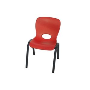 Dětská židle HDPE Dekorhome Červená obraz