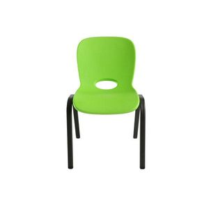 Dětská židle HDPE Dekorhome Zelená obraz