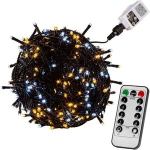 VOLTRONIC® 67602 Vánoční řetěz 5 m, 50 LED, teple/stud.bílý + ovladač obraz