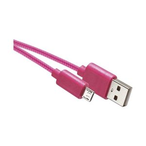 USB kabel USB 2.0 A konektor/USB B micro konektor růžová obraz