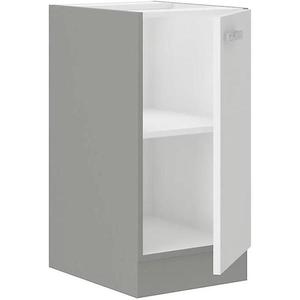 Kuchyňská skříňka Bianka 40D 1F BB, bílá/ šedá obraz