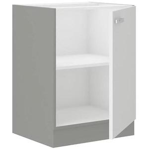 Kuchyňská skříňka Bianka 60D 1F BB, bílá/šedá obraz