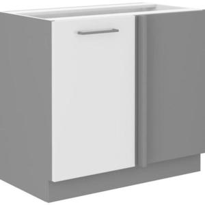 Kuchyňská skříňka Bianka 105ND 1F BB, bílá/ šedá obraz