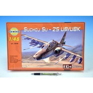 Směr plastikový model letadla ke slepení Suchoj SU-25 UB-UBK slepovací stavebnice letadlo 1: 48 obraz