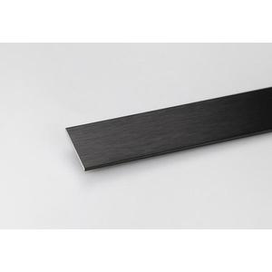 Profil plohý hliník černý 20x2x1000 obraz