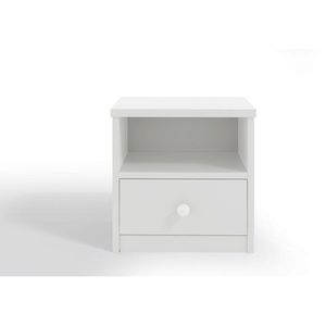 KOCOT Noční stolek BELLA, bílá 41x40x31 bílá obraz