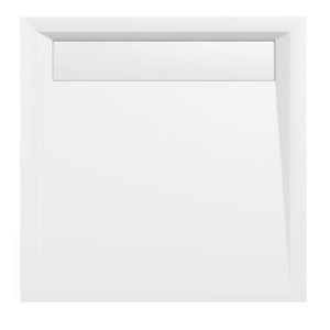 POLYSAN ARENA sprchová vanička z litého mramoru se záklopem, čtverec 90x90cm, bílá 71601 obraz